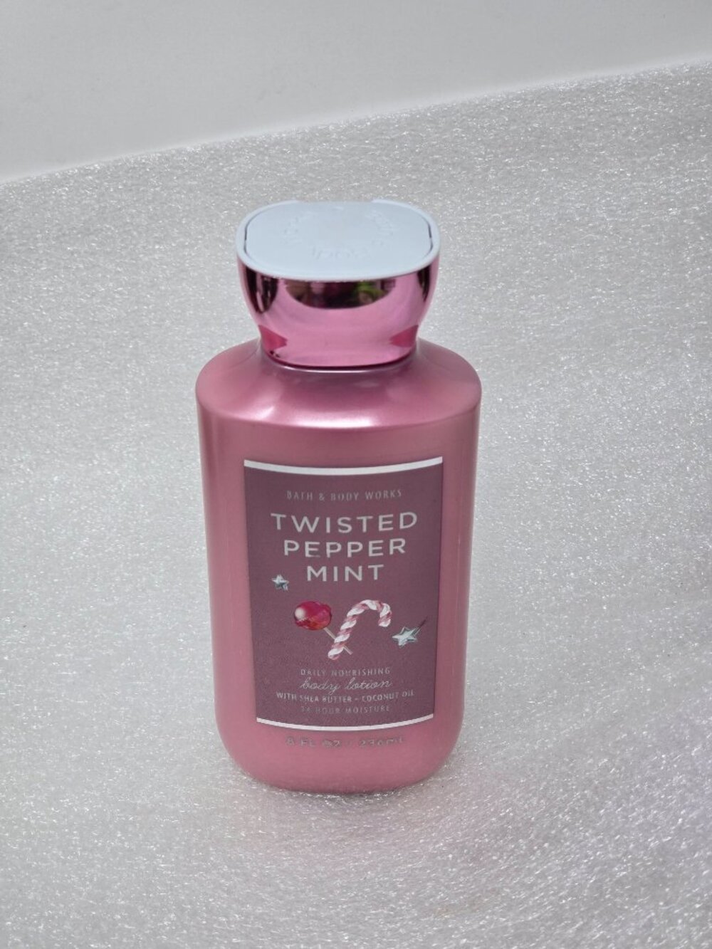 Bath & Body Works Twisted Peppermint Body Lotion 8 Fl Oz 24-Hour Moisture